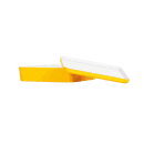 Cal-Mil 24131-10-42 Bento Box - 10 1/2" x 10 1/2" x 3", Melamine, Sunshine Yellow thumbnail 2