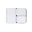 Cal-Mil 24132-1410-111 Bento Box - 14" x 10 1/2" x 3", Melamine, Stone Blue thumbnail 3