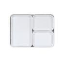 Cal-Mil 24132-1410-15 Bento Box - 14" x 10 1/2" x 3", Melamine, White thumbnail 3
