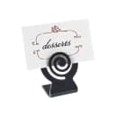 Cal-Mil 248-13 2 1/2" Tabletop Menu Card Holder - Plastic, Black thumbnail 2