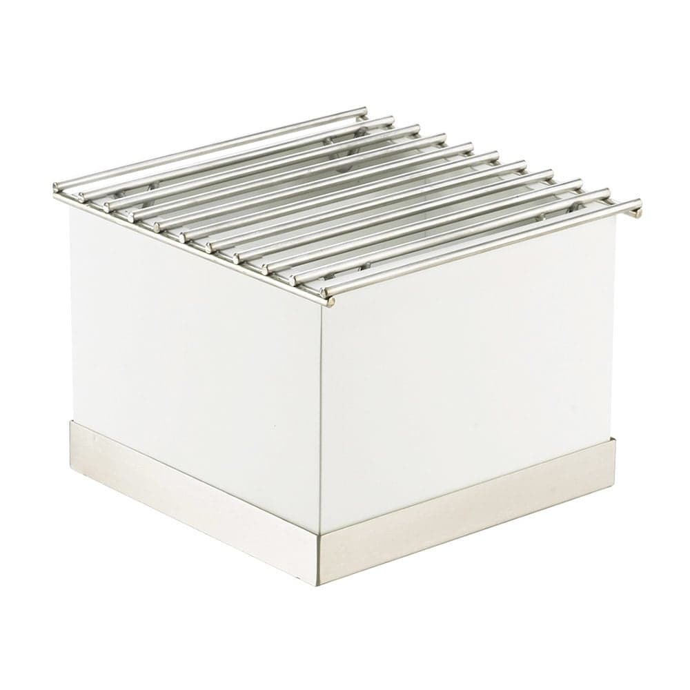 Cal-Mil 3011-55 Luxe Chafer Alternative - 12" x 12" x 8 1/4", White, Stainless Steel