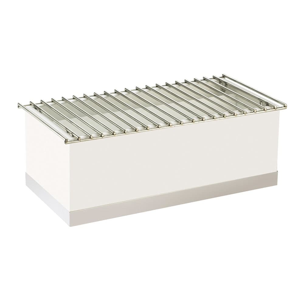 Cal-Mil 3012-55 Luxe Chafer Alternative - 22" x 12" x 8 1/2", White, Stainless Steel