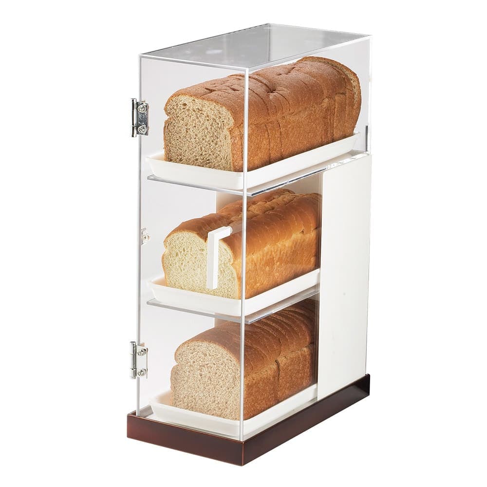 Cal-Mil 3021-55 3 Tier Luxe Bread Display Case - Clear, Stainless Steel