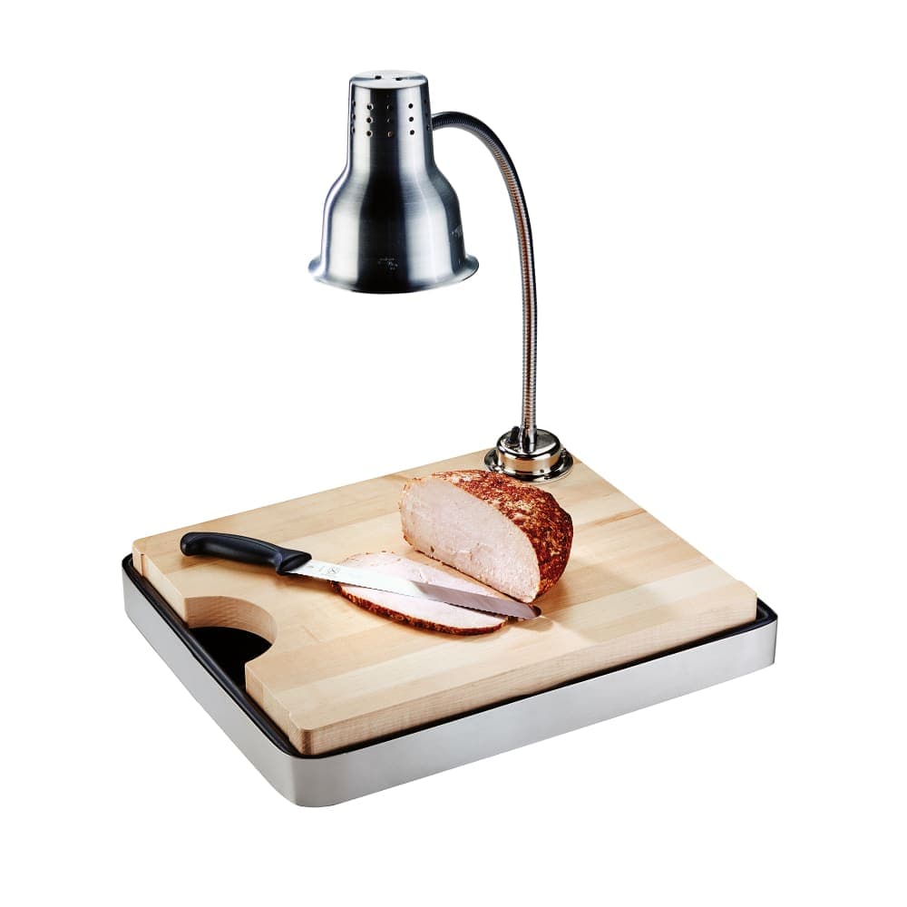 Cal-Mil 3037-55 1 Bulb Carving Station w/ Maple Cutting Board - 20"L x 16"W x 4"H, 110v
