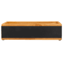 Cal-Mil 3058 Write On Tasting Glass Crate - 10 1/4" x 3 1/4" x 2 3/4", Wood thumbnail 2