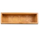 Cal-Mil 3058 Write On Tasting Glass Crate - 10 1/4" x 3 1/4" x 2 3/4", Wood thumbnail 3