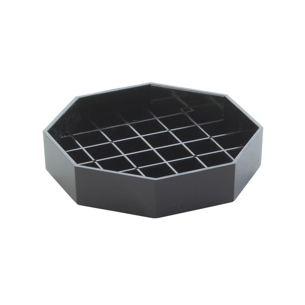 Cal-Mil 308-4-13 4" Octagon Drip Tray, Black