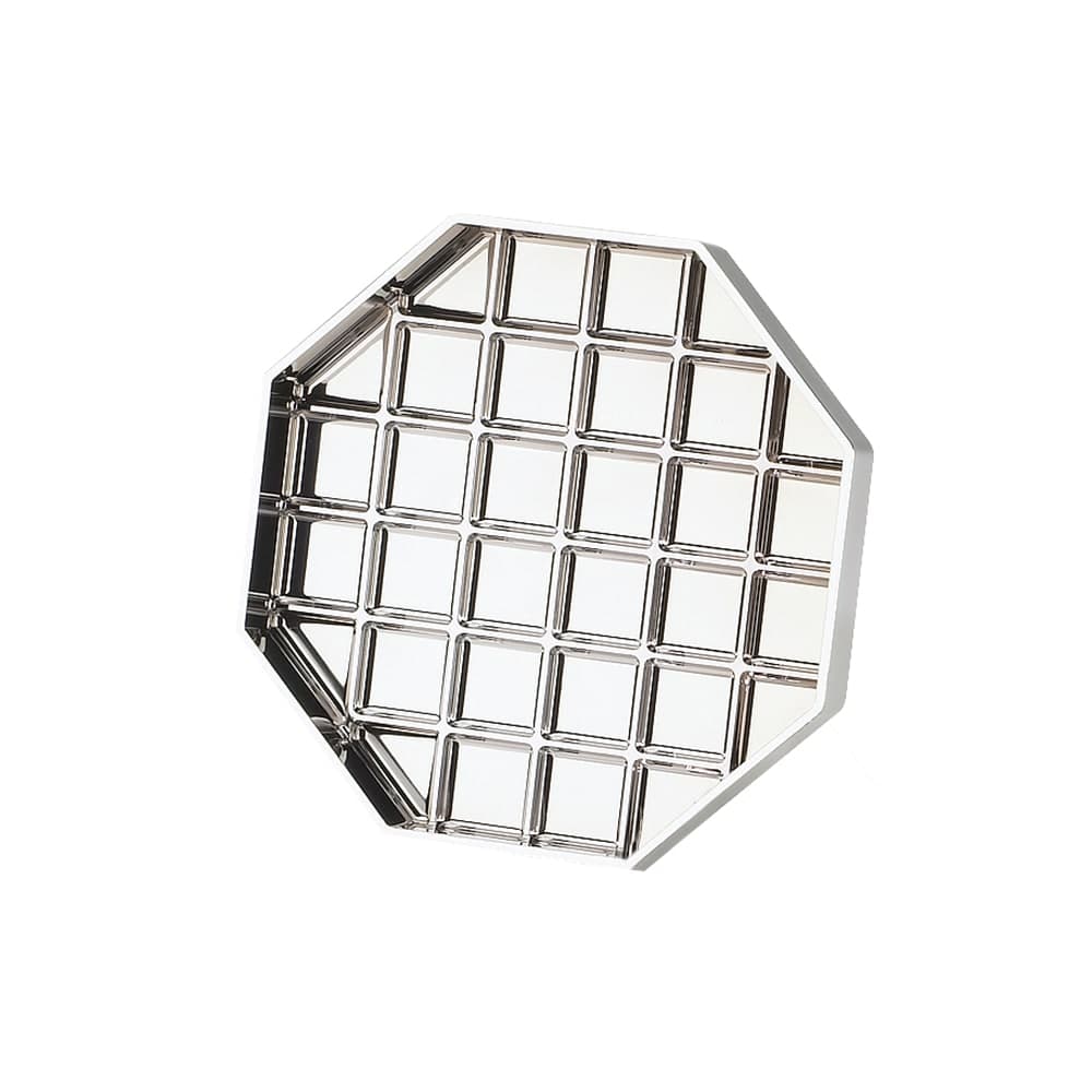 Cal-Mil 308-6-49 6" Octagon Standard Drip Tray, Chrome