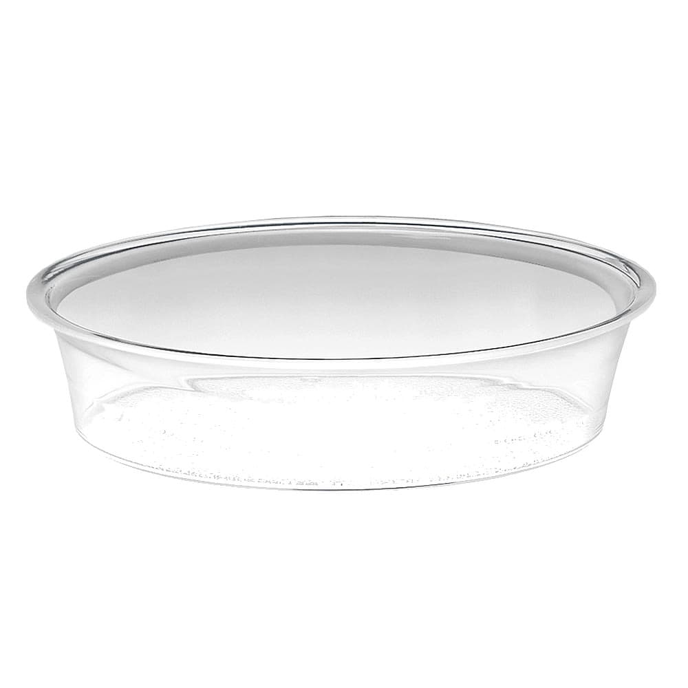 Cal-Mil 316-12-12 12" Round Turn N Serve Deep Tray, Clear