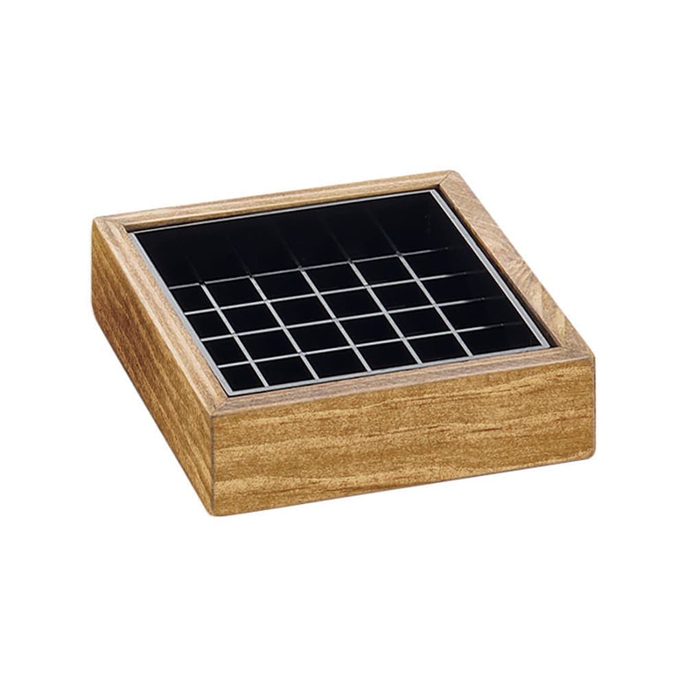 Cal-Mil 330-4-99 4" Square Drip Tray, Reclaimed Wood
