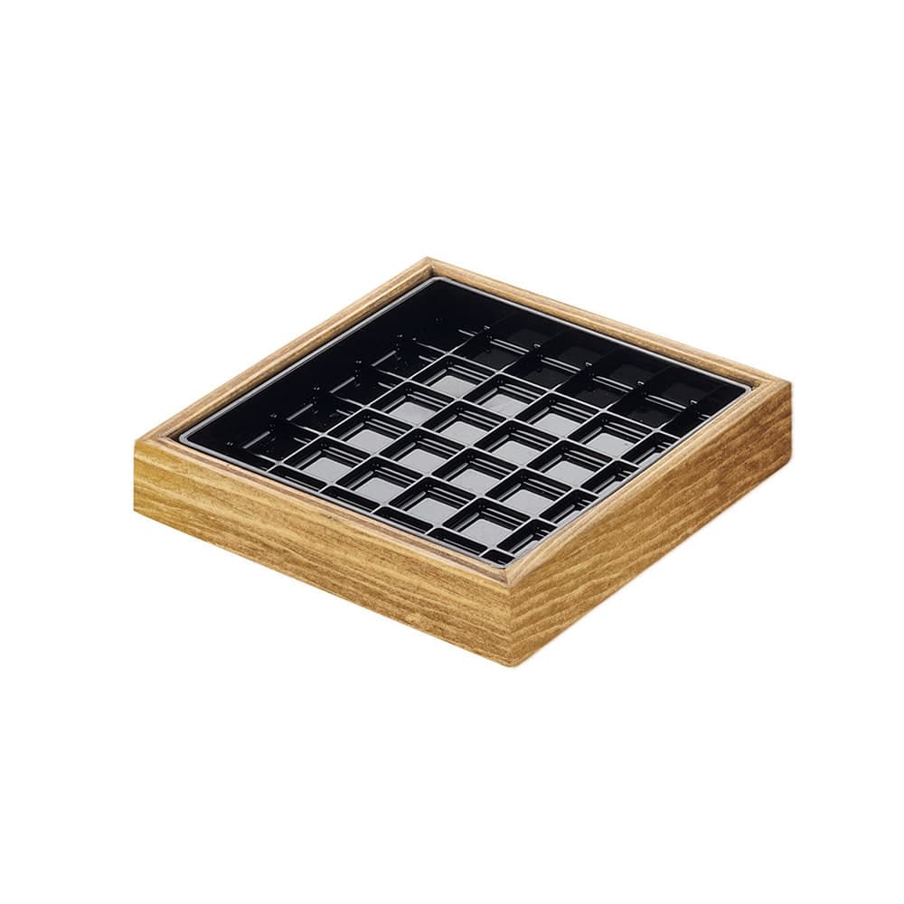 Cal-Mil 330-6-99 6" Square Drip Tray, Reclaimed Wood