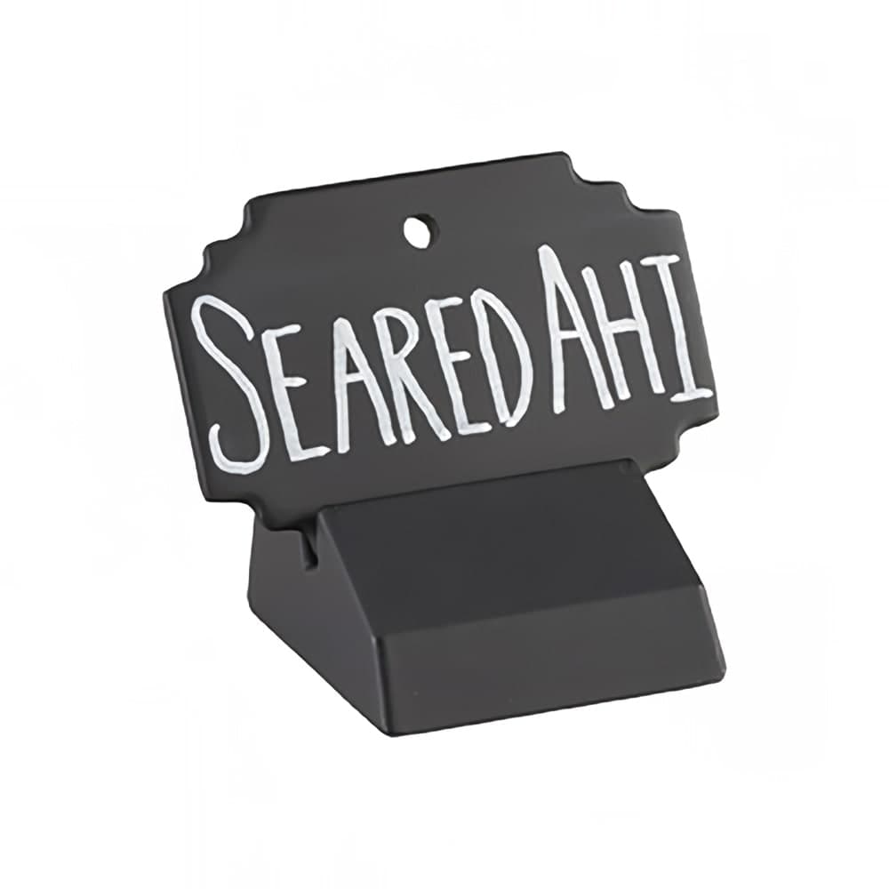 Cal-Mil 3344-13SIGN Tabletop Write On Menu Sign - 3"W x 2"H, Melamine, Black