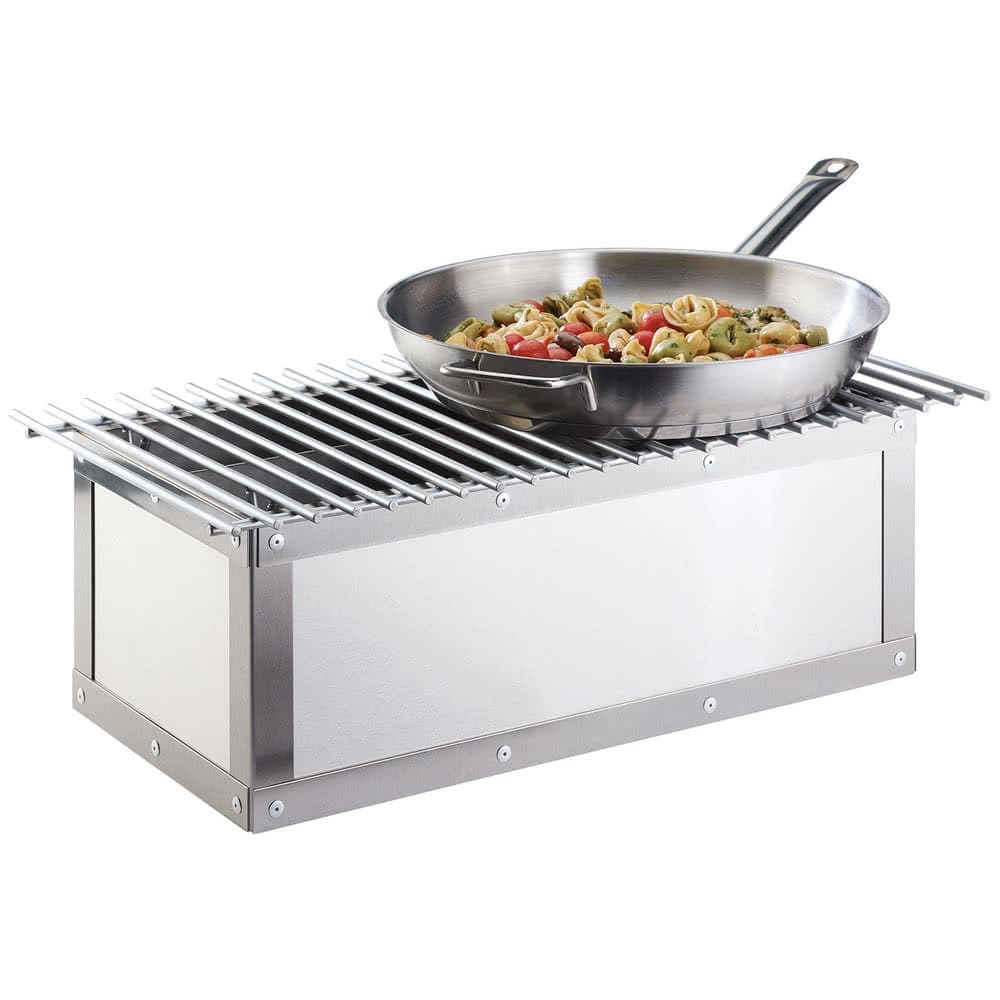 Cal-Mil 3391-55 Chafer Grill w/ Fuel Holder - 22" x 7 1/2", Stainless