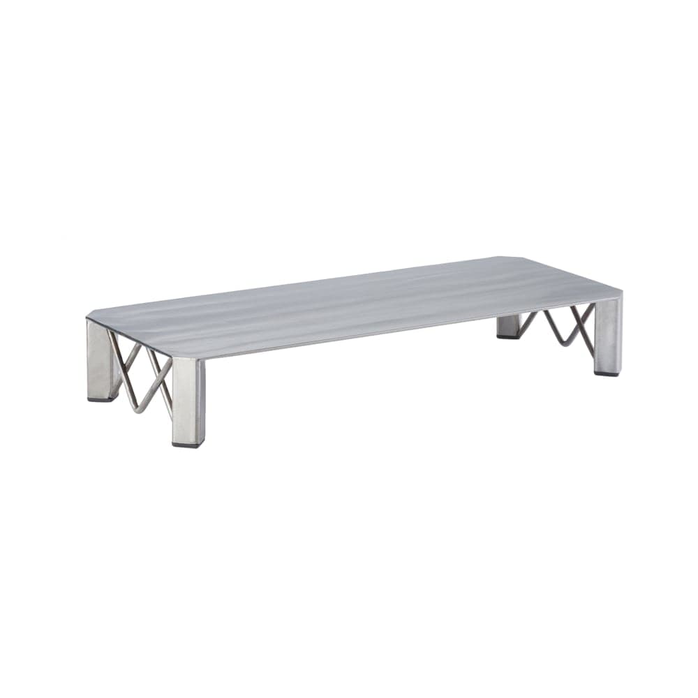 Cal-Mil 3418-3 Rectangular Buffet Riser - 20"W x 8"D x 3"H, Polished Metal