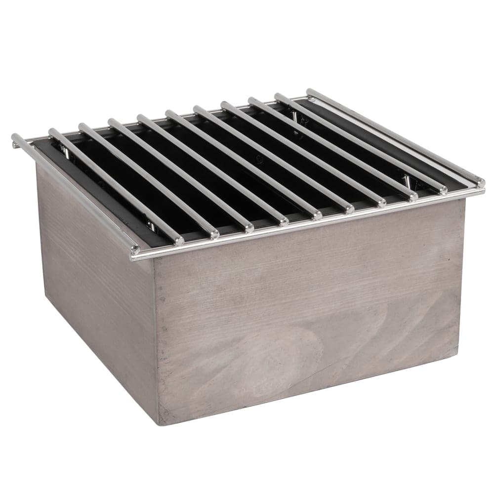 Cal-Mil 3440-110 Chafer Alternative - 10 1/4"W x 10"D x 5 1/2"H, Pine Wood, Gray Wash