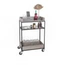 Cal-Mil 3461-110 Beverage Service Cart w/ (3) Levels - 27"W x 16"D x 41"H, Reclaimed Wood/Metal Frame thumbnail 2