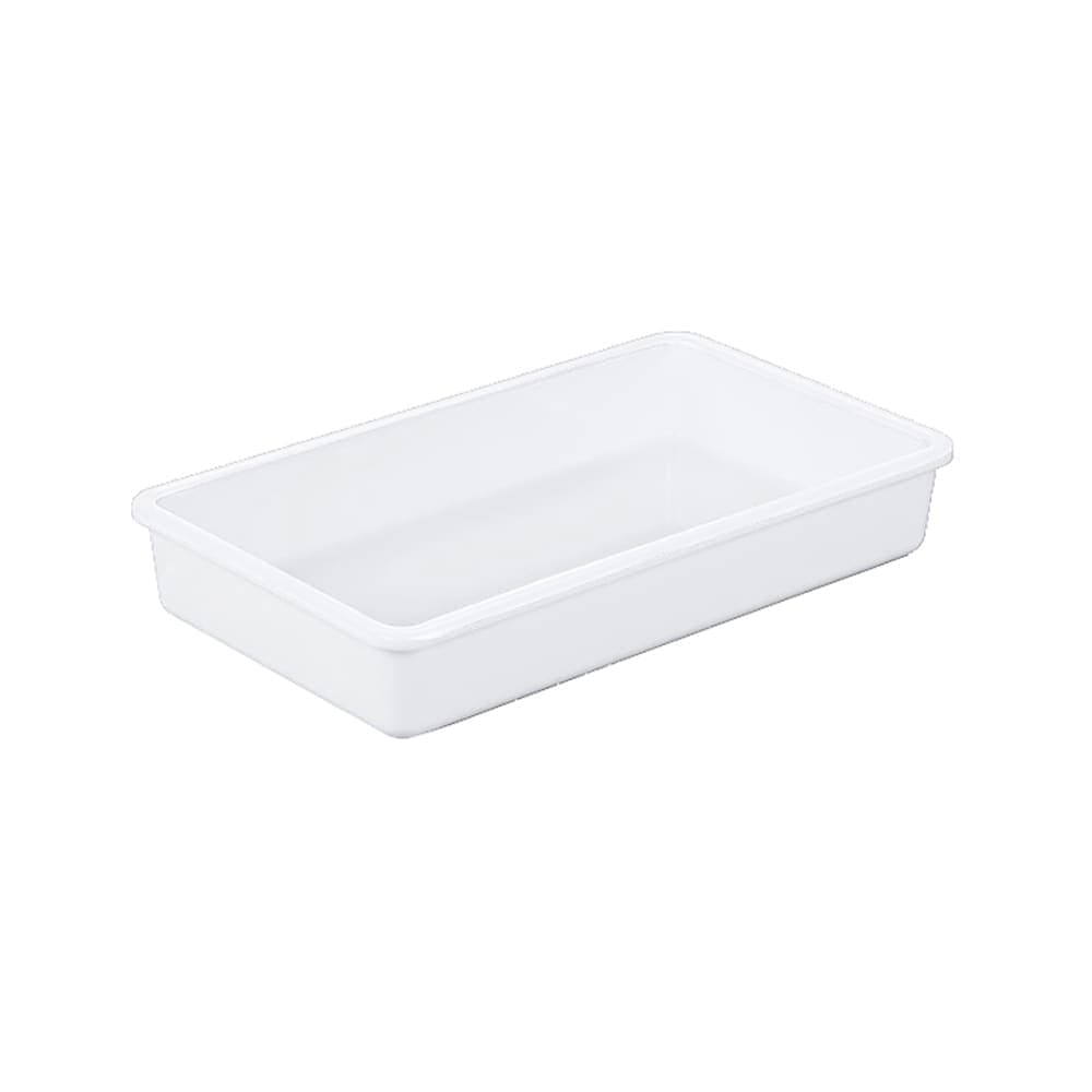 Cal-Mil 3470-15W Rectangular Deep Tray, 12" x 7"H, Melamine, White