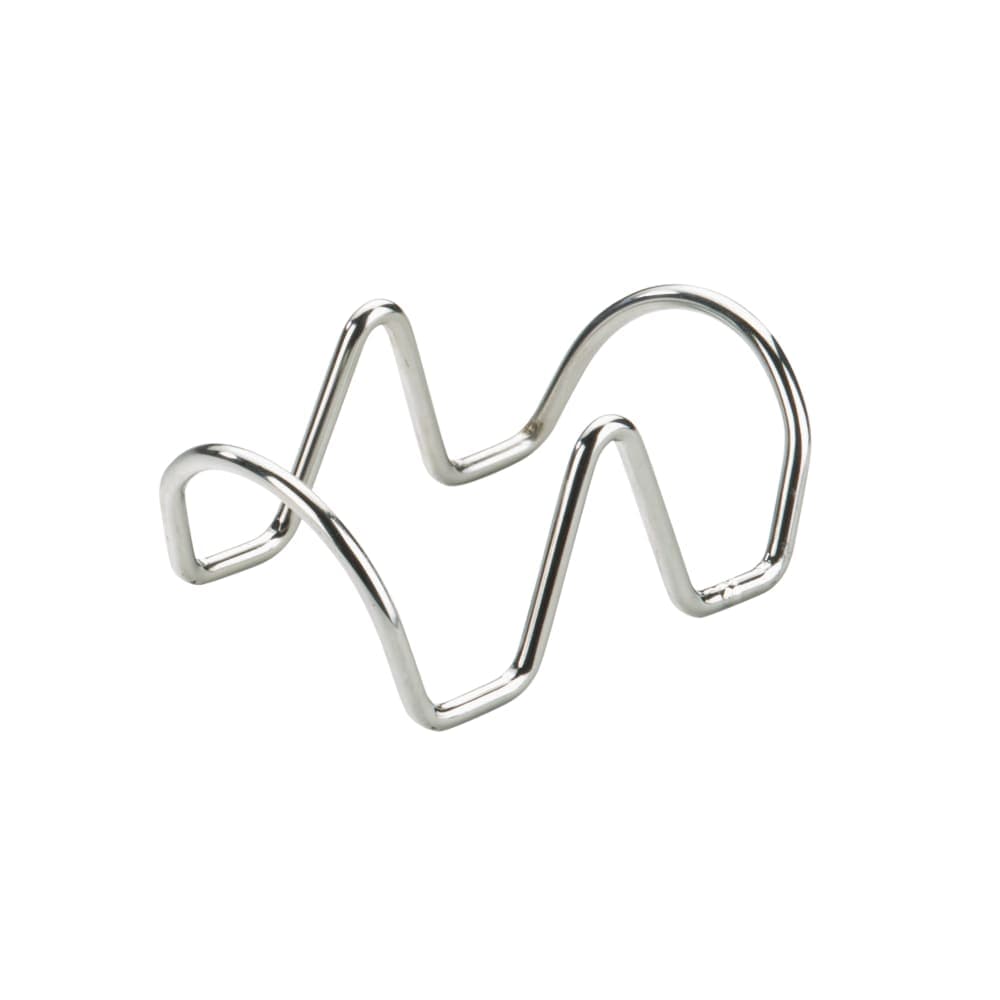 Cal-Mil 3476-2 2 Section Taco Holder - 2 1/2" x 4 1/2", Stainless Steel