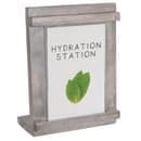 Cal-Mil 3483-46-110 Table Top Menu Card Holder - 6" x 3" x 8"H, Pine Wood, Gray Wash thumbnail 3