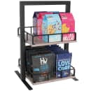 Cal-Mil 3494-2-110 2 Level Tiered Merchandiser - 12" x 12" x 21", Gray Washed Pine Wood/Metal Frame thumbnail 2