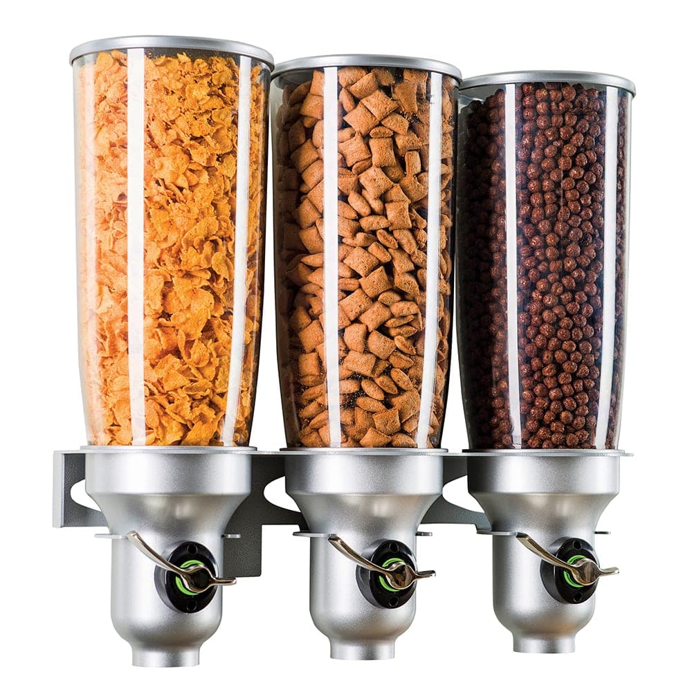 Cal-Mil 3518-3-39 Wall-Mount Cereal Dispenser, (3) 5 liter Hoppers