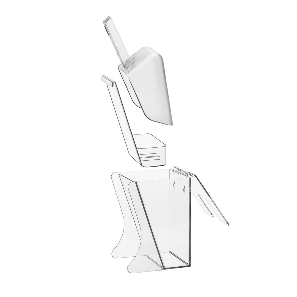 Cal-Mil 356 Wall Mount Scoop Holder w/ 32 oz Scoop & Drip Tray