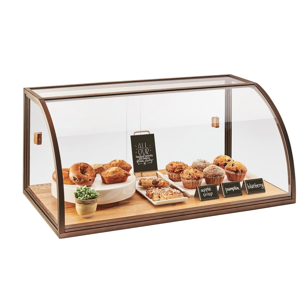 Cal-Mil 3611 Full-Service Pastry Display Case w/ Sliding Doors - Antique Metal Frame, Acrylic