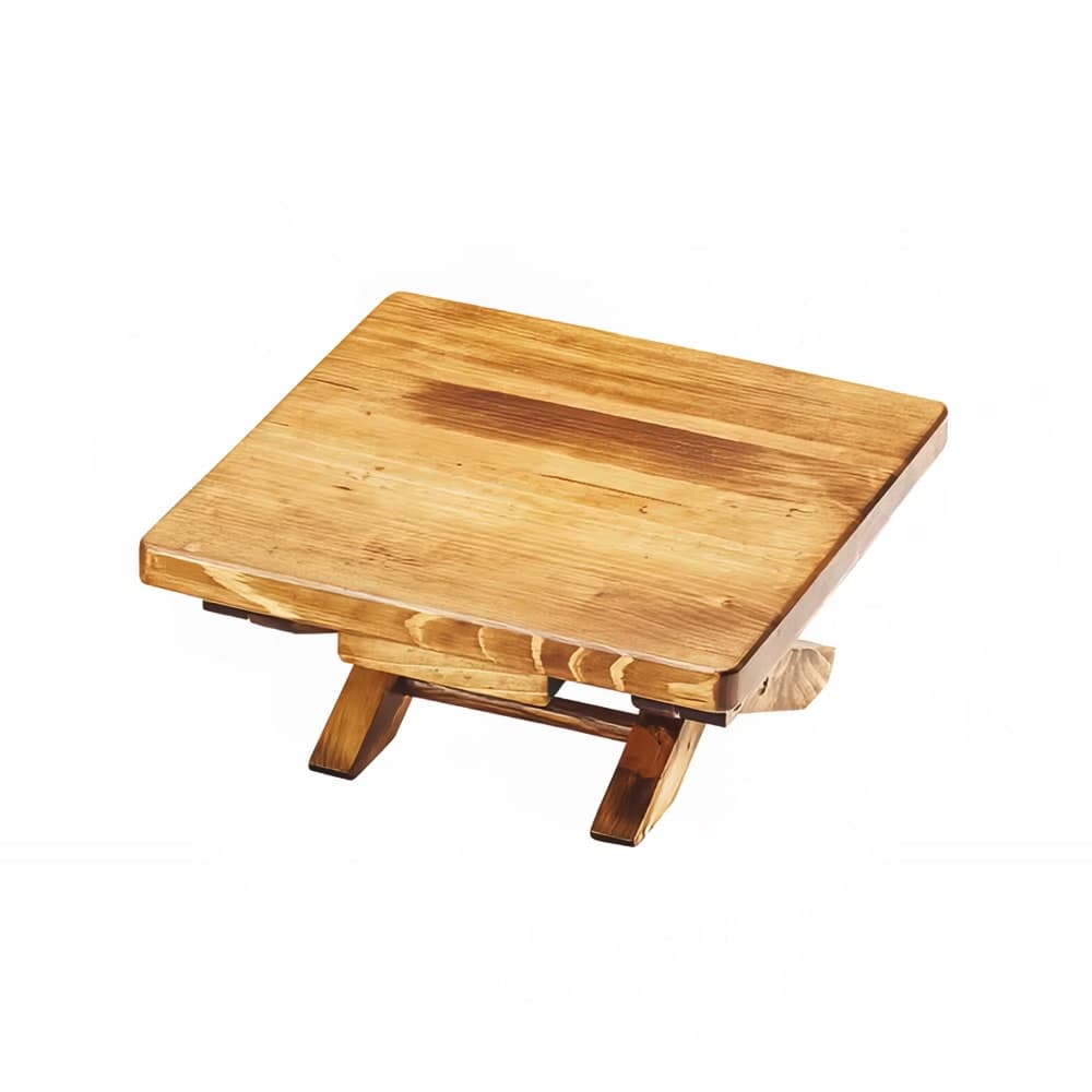 Cal-Mil 3620-5-99 10" Square Folding Buffet Riser - 5"H, Reclaimed Wood