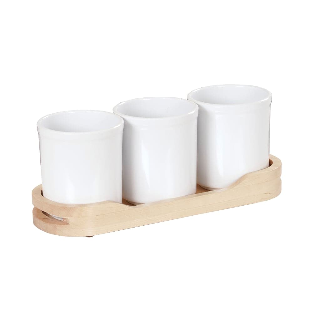 Cal-Mil 3647-32-71 Condiment Organizer w/ (3) Bins - Blonde
