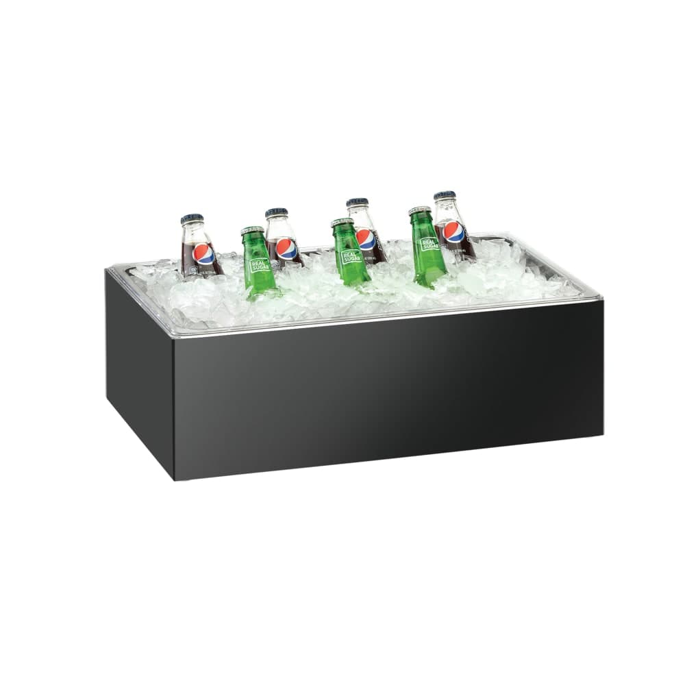 Cal-Mil 368-12-17 Rectangular Ice Housing - 20"L x 12"W x 6"H, Plastic, Black