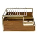 Cal-Mil 3712-46 Frame for Butane Stove - 14 1/4" x 12 3/4" x 7 1/4", Walnut/Brass thumbnail 5