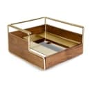 Cal-Mil 3712-46 Frame for Butane Stove - 14 1/4" x 12 3/4" x 7 1/4", Walnut/Brass thumbnail 6