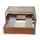 Cal-Mil 3712-49 Frame for Butane Stove - 14 1/4" x 12 3/4" x 7 1/4", Walnut/Chrome thumbnail 2