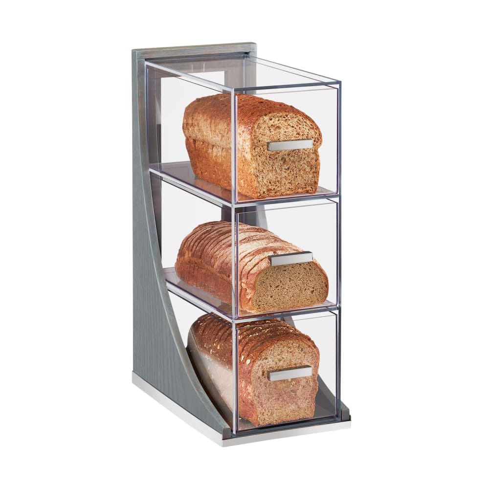 Cal-Mil 3815-83 Non-Refrigerated Bread Case w/ (3) Drawers, Gray