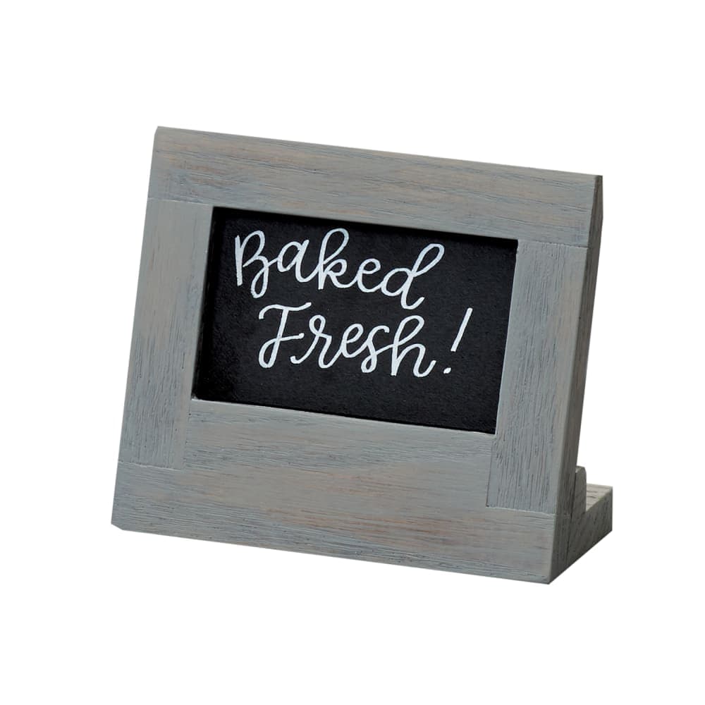 Cal-Mil 3818-23-83 Write On Sign, 5 1/2" x 2 1/2" x 4 1/2", Gray