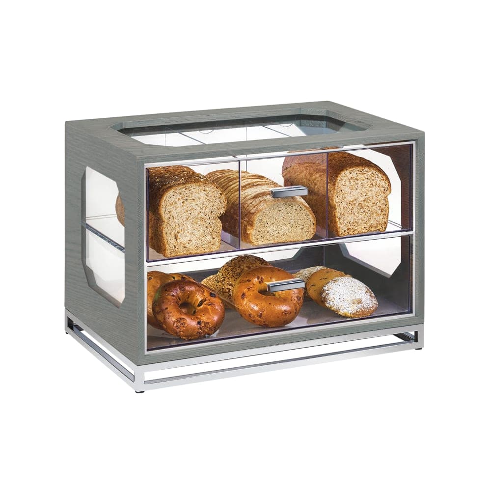 Cal-Mil 3820-83 Non-Refrigerated Bread Display Case w/ (4) Compartments, Gray