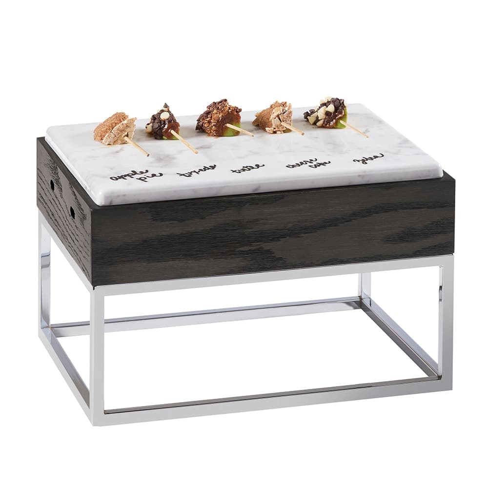 Cal-Mil 3822-9-87 Rectangular Display Riser w/ Melamine Top, 15" x 11" x 9 1/4", Dark Gray