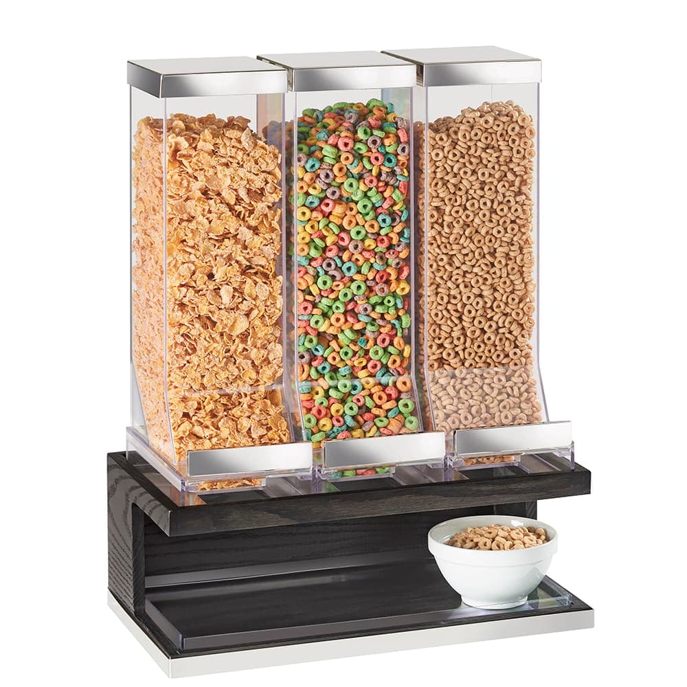 Cal-Mil 3823-87 Countertop Cereal Dispenser, (3) 10 liter Hoppers