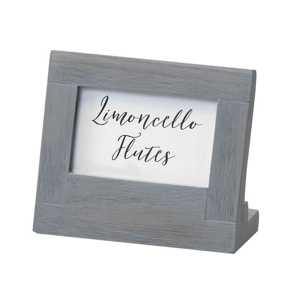 Cal-Mil 3825-23-83 Menu Card Holder, 5" x 2 1/2" x 4 1/2", Gray