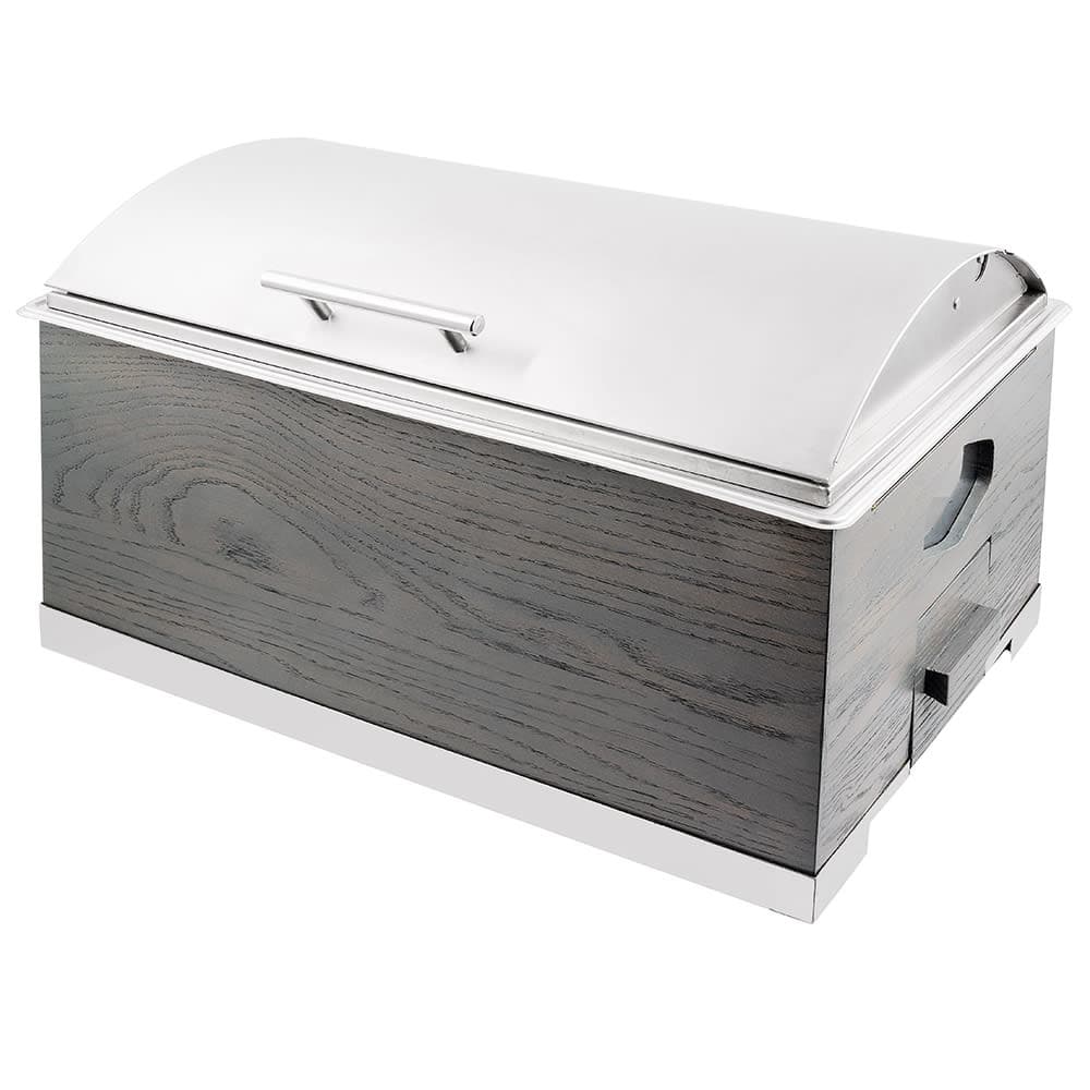 Cal-Mil 3828-83 Rectangular Chafer w/ Cover, 22" x 14" x 13 1/2", Gray