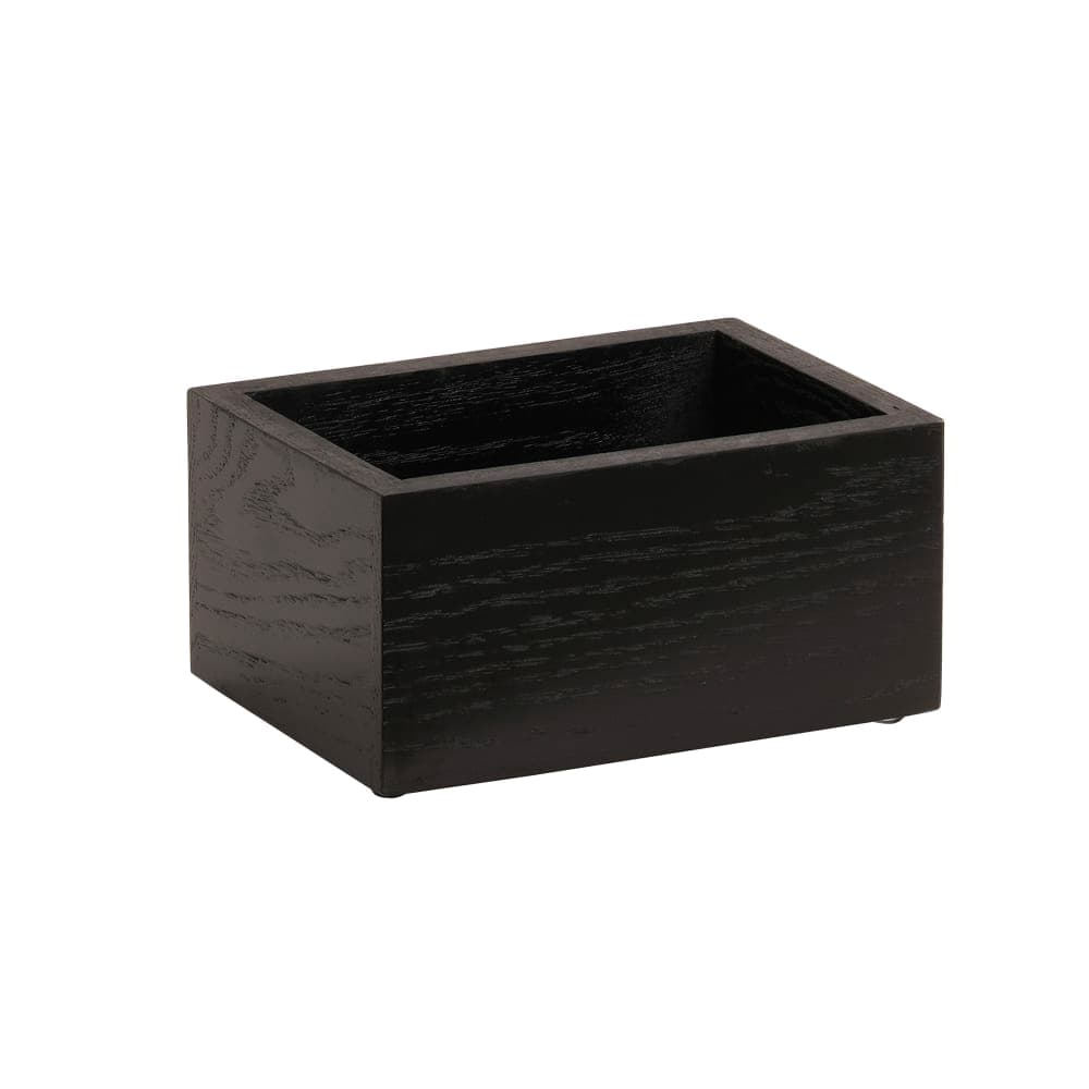 Cal-Mil 3829-87 Rectangular Condiment Caddy - 7 1/4" x 5 1/4" x 11"H, Wood, Cinderwood