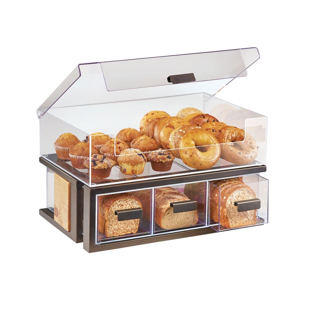 Cal-Mil 3908-84 Non-Refrigerated Countertop Self Serve Display Bin w/ (3) Drawers, Bronze