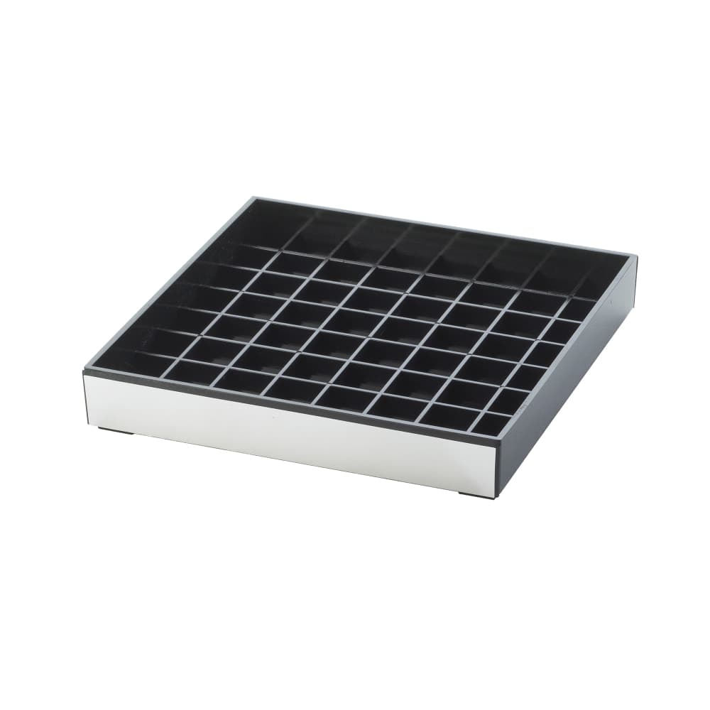 Cal-Mil 391-010 6" Square Drip Tray, Silver