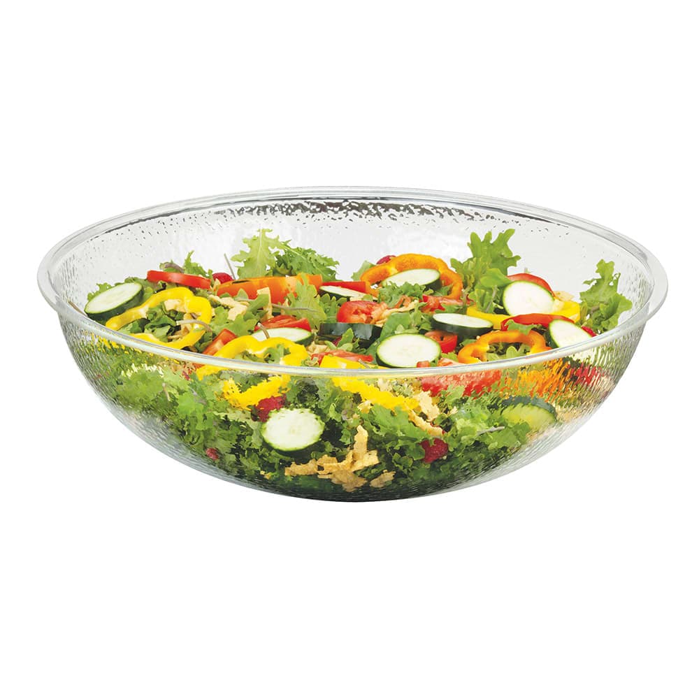 Cal-Mil 401-12-34 12" Round Salad Bowl w/ 4 qt Capacity, Pebble Acrylic