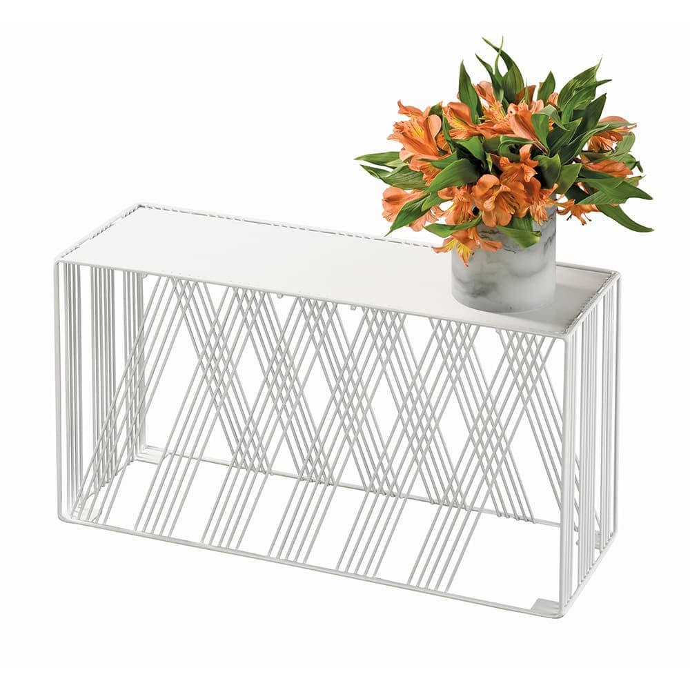 Cal-Mil 4103-11-15 Rectangular Portland Riser - 20 1/4"W x 7"D x 11"H, Steel, White