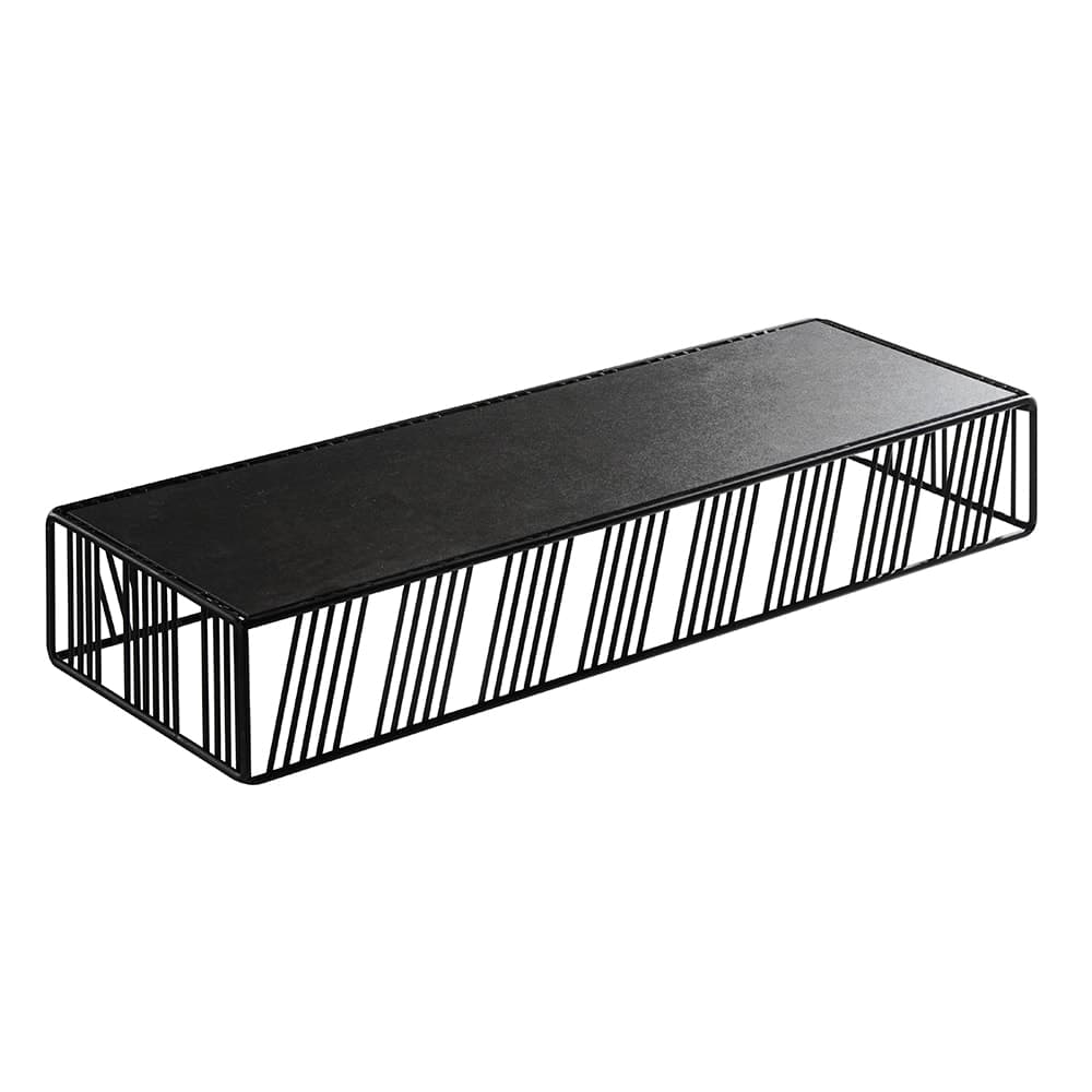 Cal-Mil 4103-3-13 Rectangular Display Riser - 20 1/8" x 7" x 3 1/4" - Iron Wire, Black