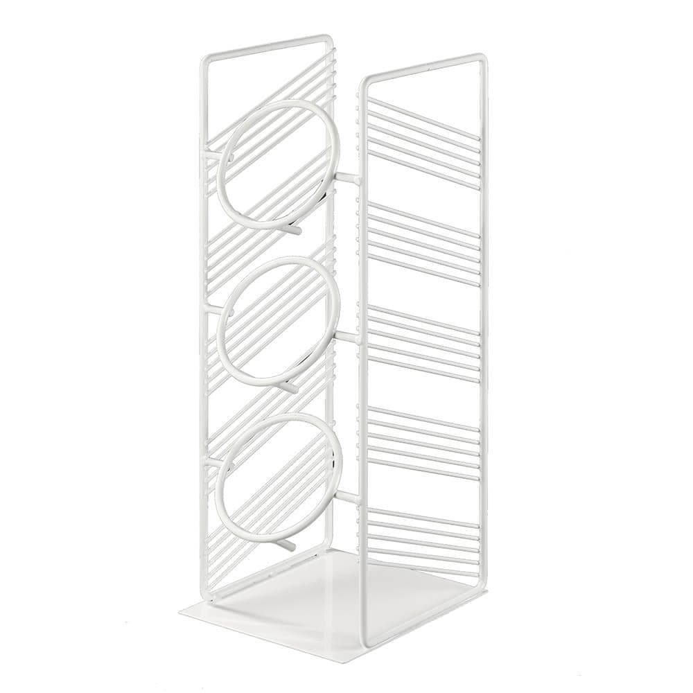 Cal-Mil 4105-15 3 Tier Cylinder Display - 6 3/4"W x 7 3/4"D x 19"H, Wire, White