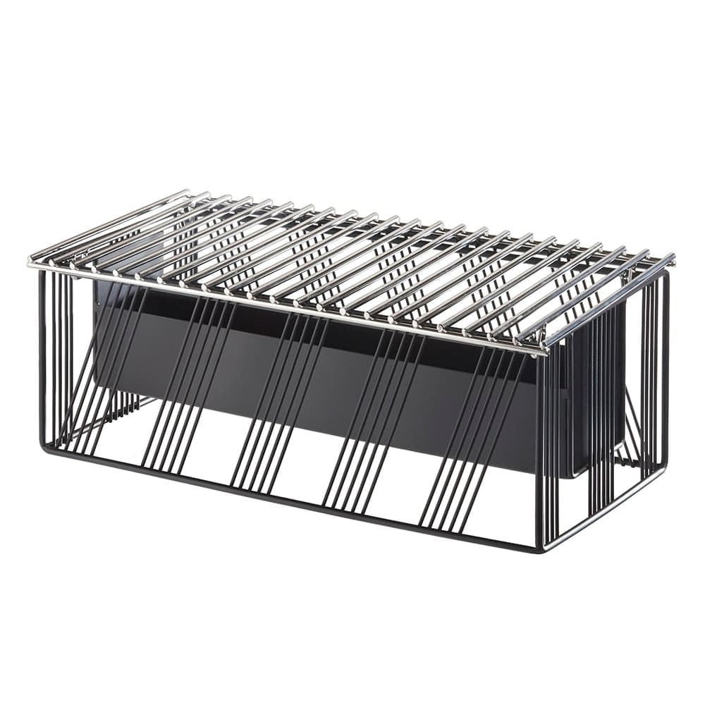 Cal-Mil 4107-13 Rectangular Chafer Alternative - 19 3/4"L x 10"W x 7 1/2"H, Wire, Black