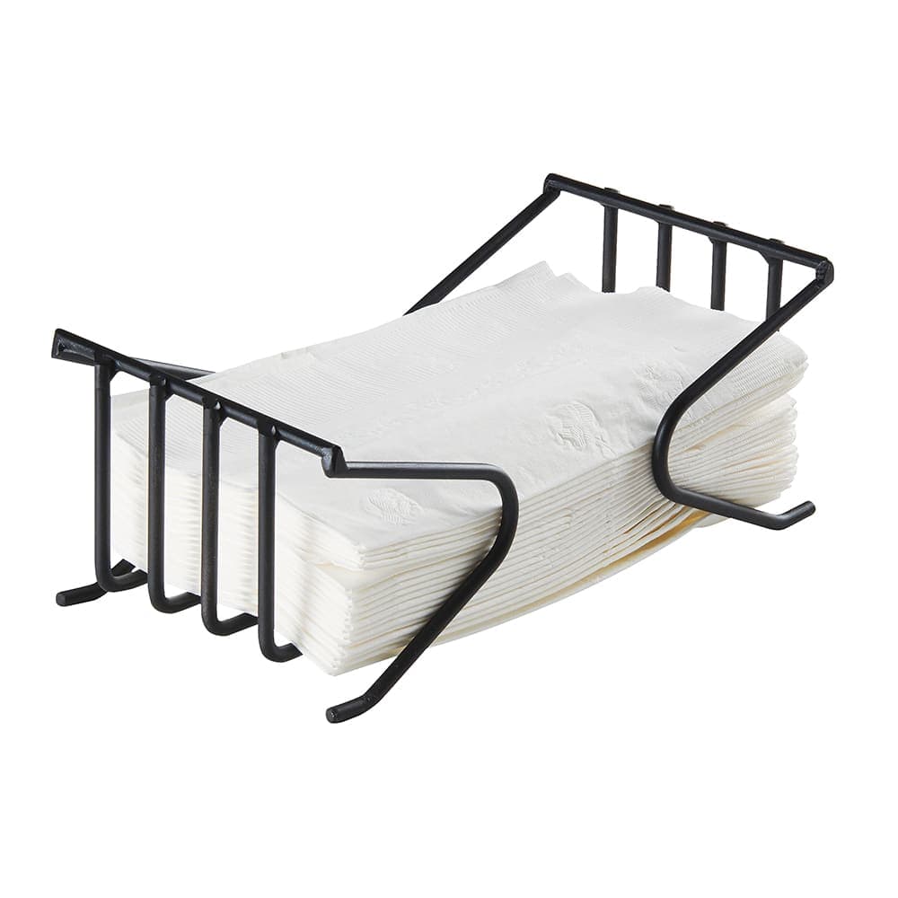 Cal-Mil 4314-13 Tabletop Napkin Holder - 8"W x 4"H, Wire, Black