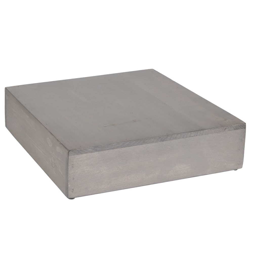 Cal-Mil 432-3-110 12" Square Cube Riser - 3 1/4"H, Pine Wood, Gray Wash